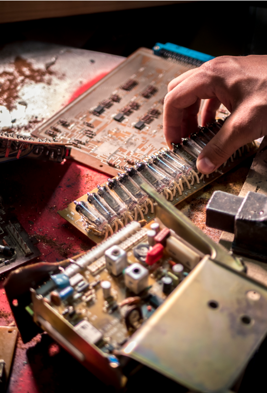 Women with Solar Panel